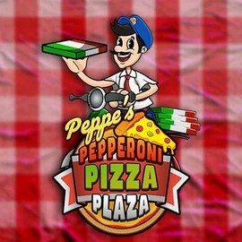 Slots logo of Peppe’s Pepperoni Pizza Plaza from Pragmatic Play at SlotsGem Casino