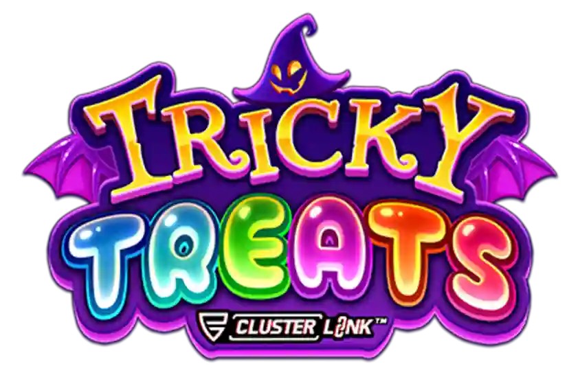 Tricky Treats slot logo by Push Gaming at SlotsGem Casino